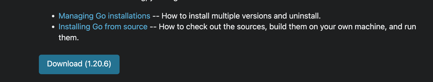 Installing Go in your system Go Installation