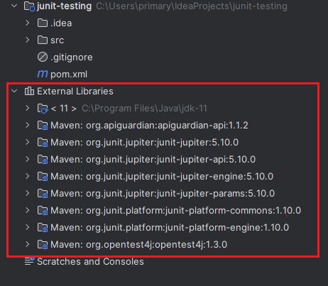 Imported Maven Dependencies