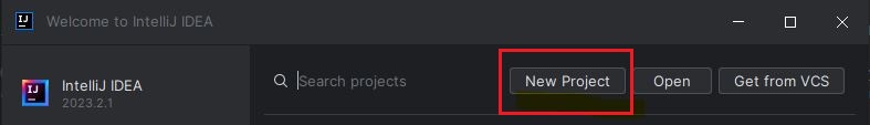 Create new Project in IntelliJ